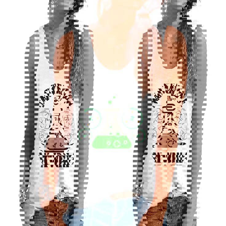 Mad Scientist Science Teacher Halloween Costume Teen Girls Flowy Tank