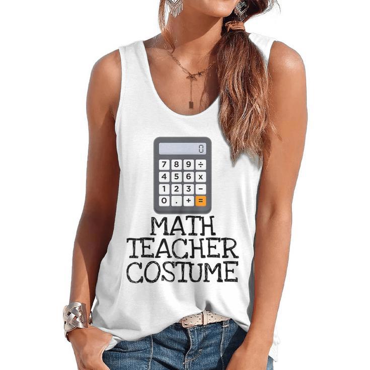 Math Teacher Costume Tshirt Halloween High School Calculator Flowy Tank