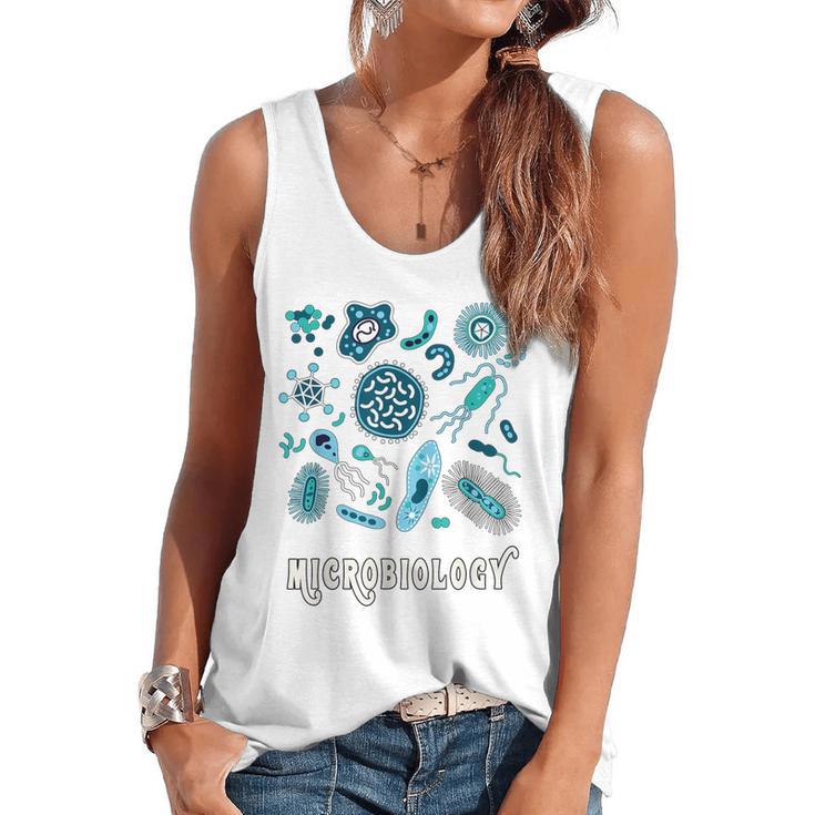 Microbiology Teacher Science Instructor Tee Shirt For Men Women Flowy Tank