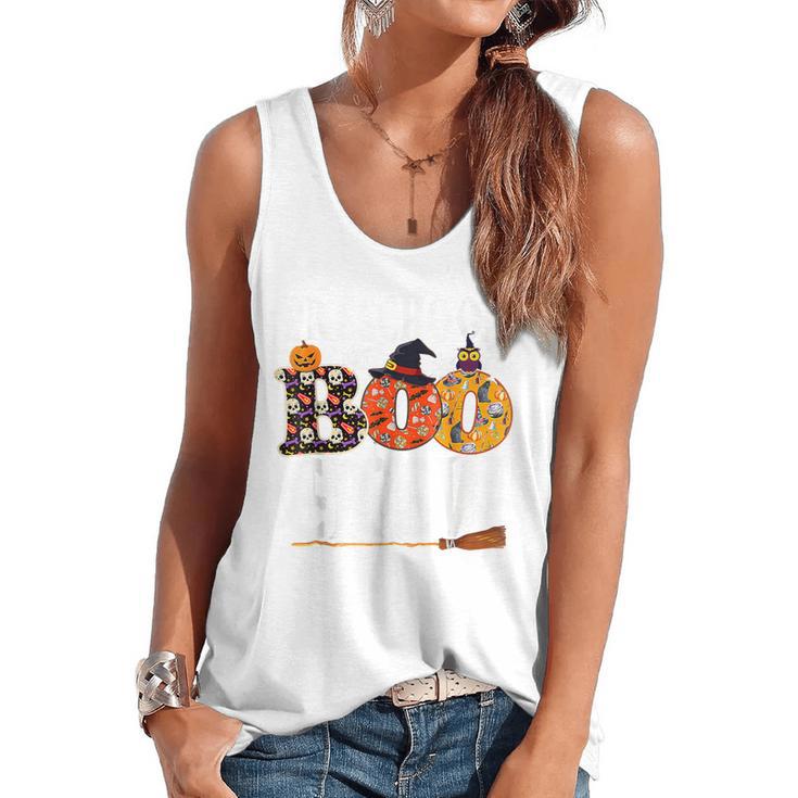 Preschool Boo Crew Teacher Halloween Flowy Tank