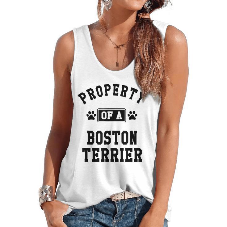 Property Of Boston Terrier Boston Terrier Shirt Flowy Tank