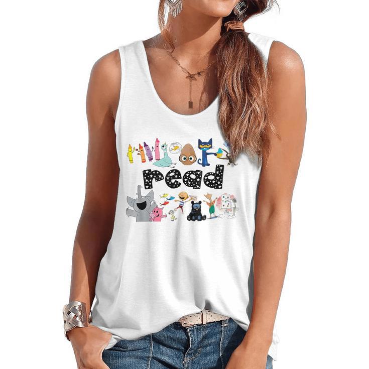 Read Children's Books Teacher Flowy Tank