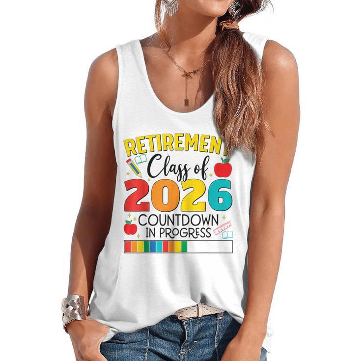 Retirement Class Of 2026 Countdown In Progress Teacher Flowy Tank