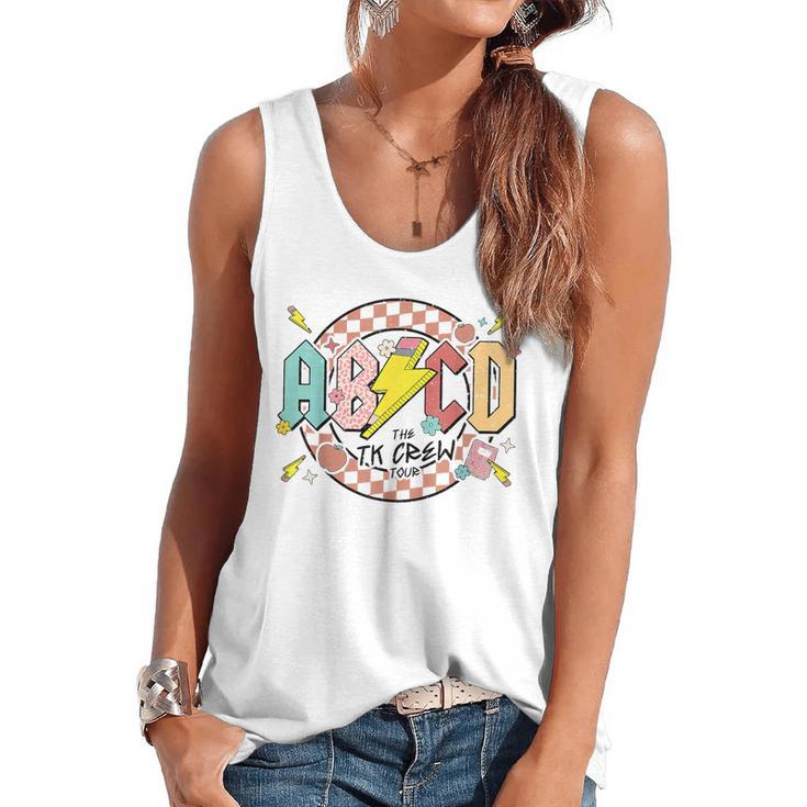 Retro ABCD Transitional Kindergarten Teacher Tour TK Teacher Flowy Tank