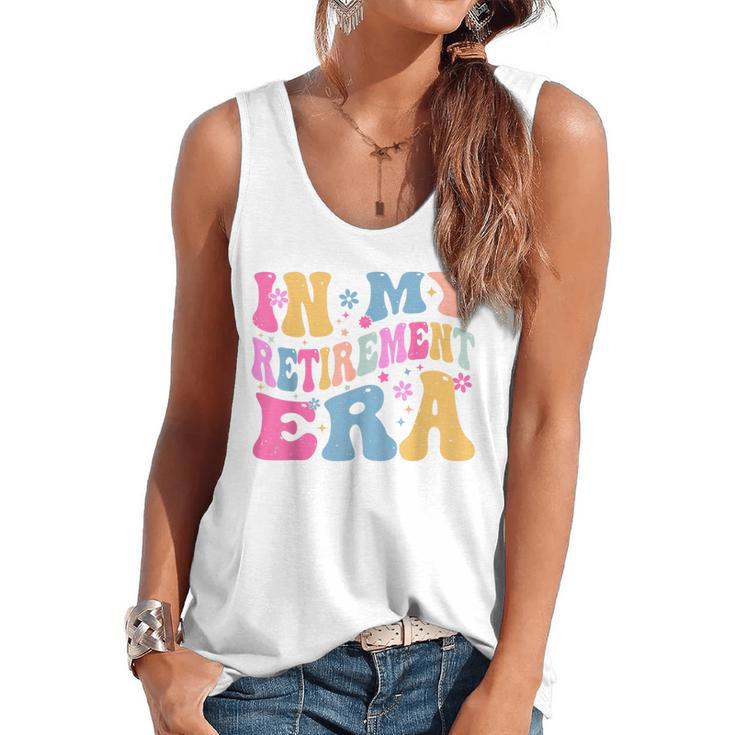Retro Groovy Retirement Era Retired Teacher Flowy Tank