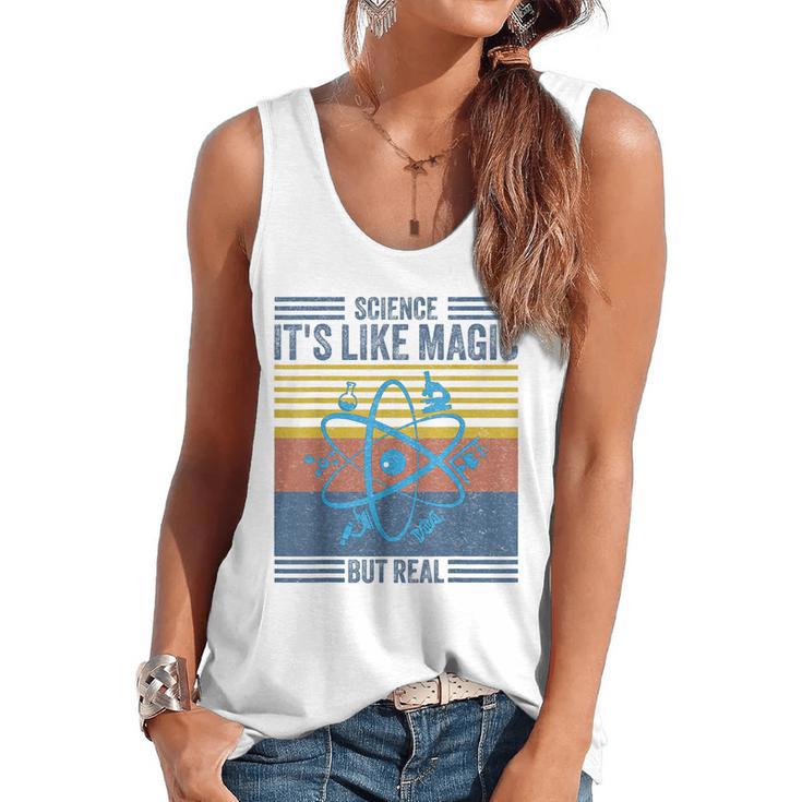 Science It's Like Magic But Real Science Teacher Geek Nerd Flowy Tank