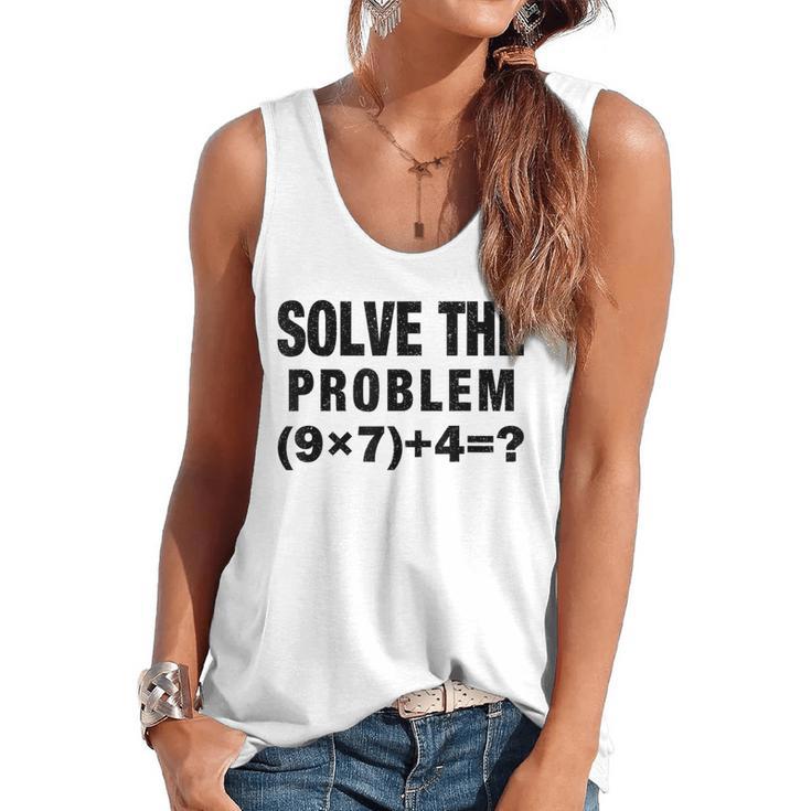 Solve The Problem 9×74 Math Teacher Flowy Tank
