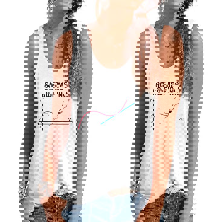 Sometimes I Go Off On a Tangent Math Teacher T Shirts Men Women Girls Kids Flowy Tank