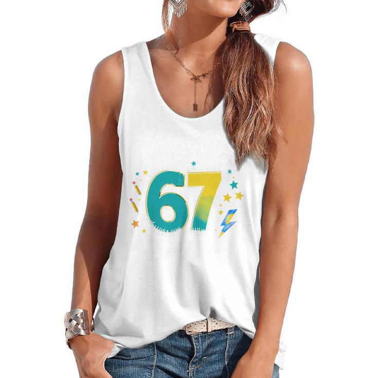 I Survived 67 Days Of School Teachers Students Meme Flowy Tank