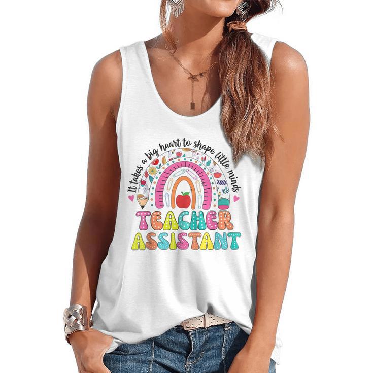 It Takes A Big Heart To Shape Little Minds Teacher Assistant Flowy Tank