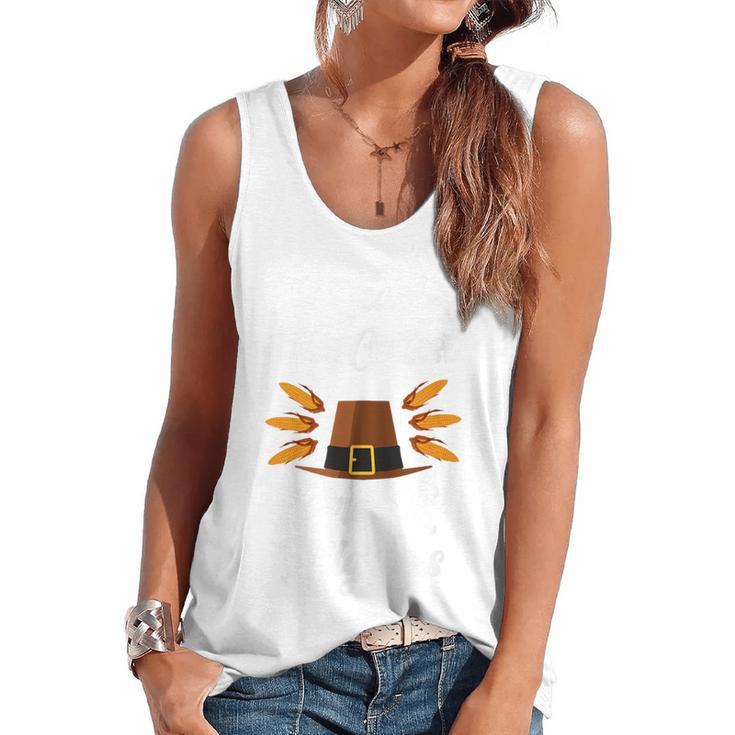 I Teach The Cutest Pre-K Pilgrims Thanksgiving Teacher Item Flowy Tank