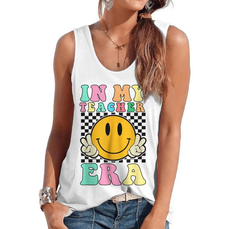 In My Teacher Era Retro Back To School Teacher Student Flowy Tank