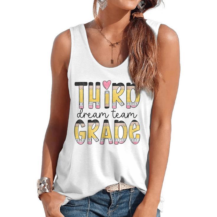 Third Grade Dream Team Back To School 3rd Grade Teacher Flowy Tank