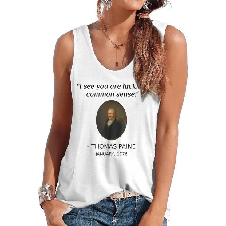 Thomas Paine Common Sense USA History Teacher Student Flowy Tank