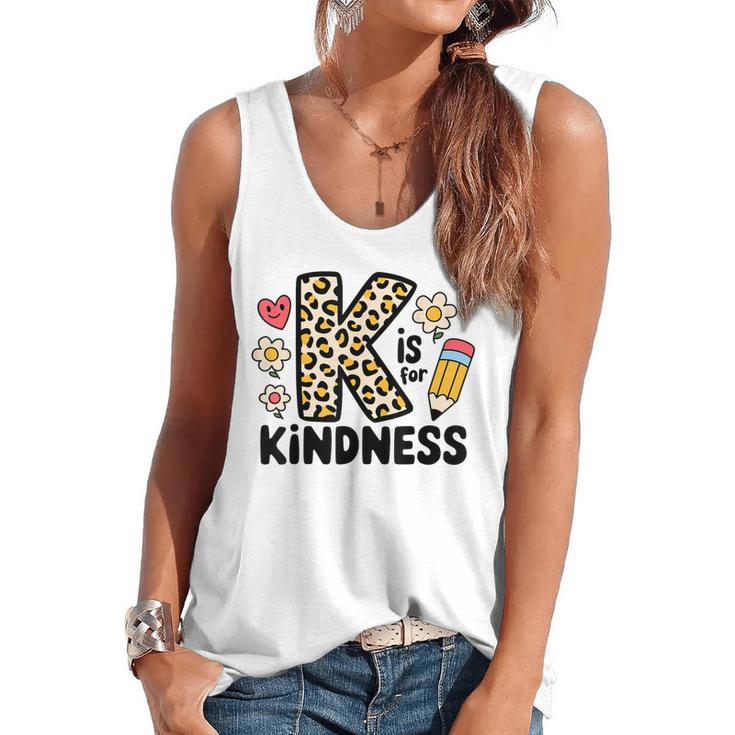 Unity Day Design Kindness Orange Teacher Kids Be Kind Flowy Tank