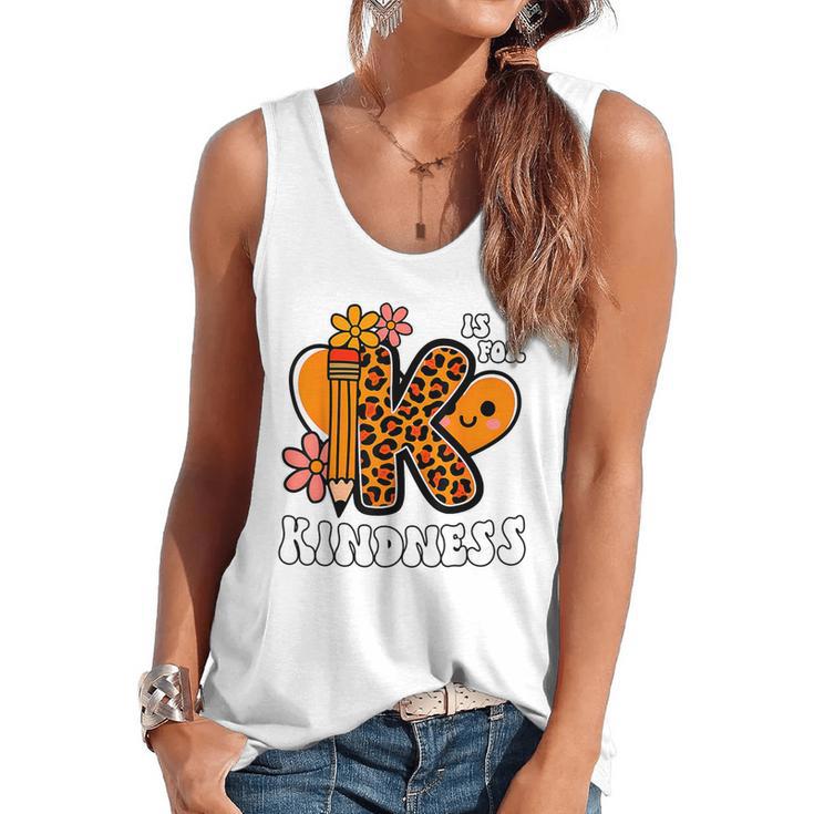 Unity Day Shirt Kindness Orange Teacher Kids Be Kind Flowy Tank