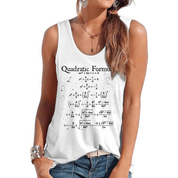 Vintage Nerdy Quadratic Formula Proof Algebra Math Teacher Flowy Tank