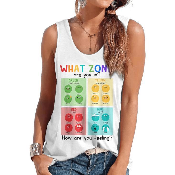 What Zone Are You In How Are You Feeling Teacher Flowy Tank