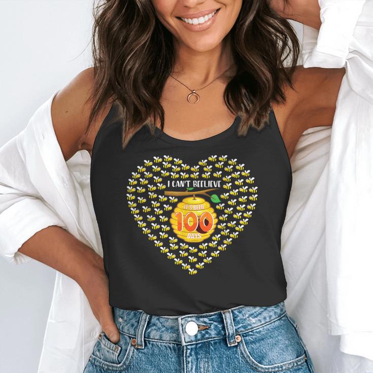 100 Days Of School Bee Hive Tree Hearts Teachers Student Kid Flowy Tank, funny gift