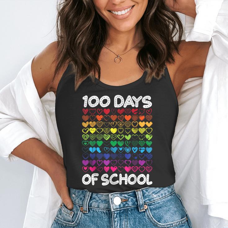 100 Days Of School Heart Love Teacher Or Student 100th Day Flowy Tank, funny gift 100 Days Of School Heart Love Teacher Or Student 100th Day Flowy Tank, funny gift
