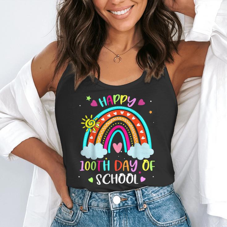 100th Day Of School Rainbow Happy 100 Days Smarter Teacher Flowy Tank, funny gift