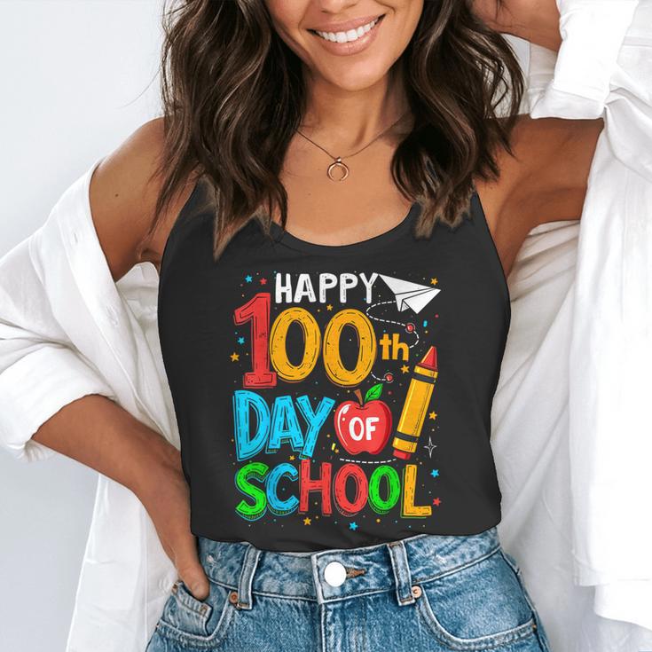 100th Day Of School Teachers Kids Happy 100 Days Flowy Tank, funny gift