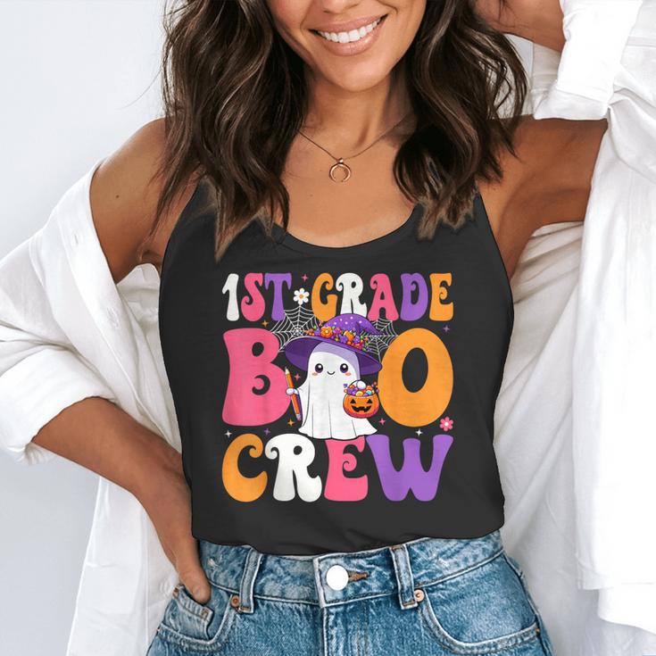 1st Grade Boo Crew Halloween First Grade Halloween Teacher Flowy Tank, funny gift 1st Grade Boo Crew Halloween First Grade Halloween Teacher Flowy Tank, funny gift
