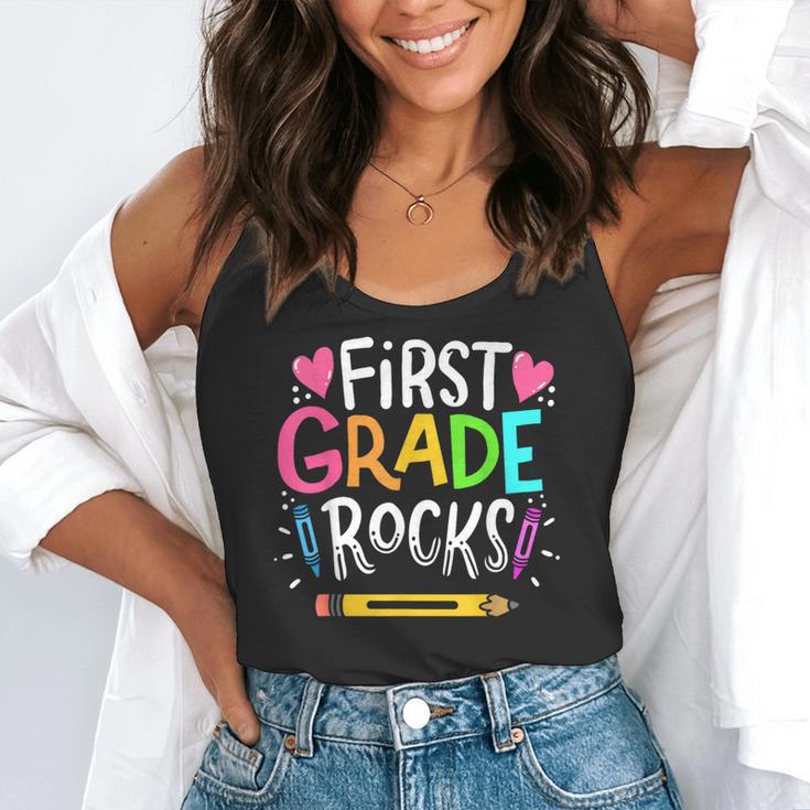 1st Grade Teacher Flowy Tank, funny gift