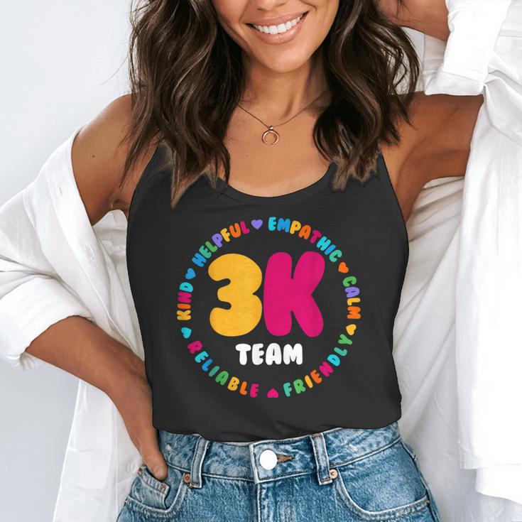 3K Team & Teacher Squad Threes Crew PreK Elementary Team Flowy Tank, funny gift 3K Team & Teacher Squad Threes Crew PreK Elementary Team Flowy Tank, funny gift