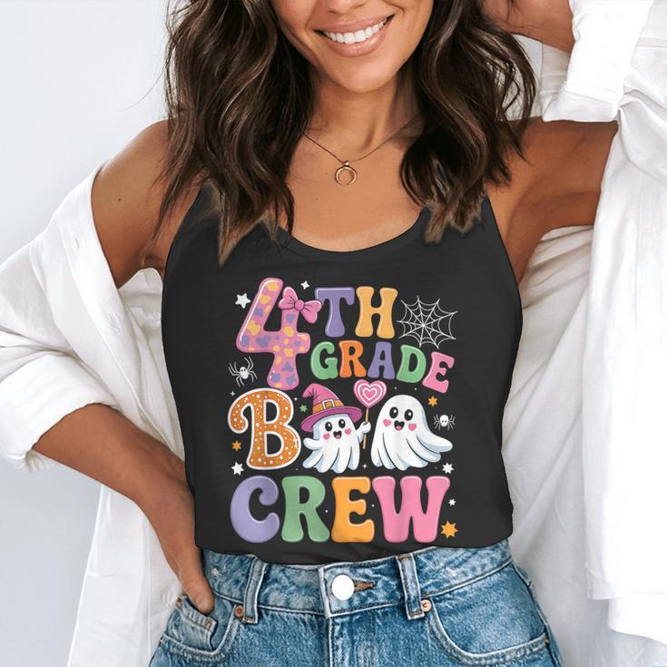 4th Grade Boo Crew Fourth Grade Teacher Kids Happy Halloween Flowy Tank, funny gift