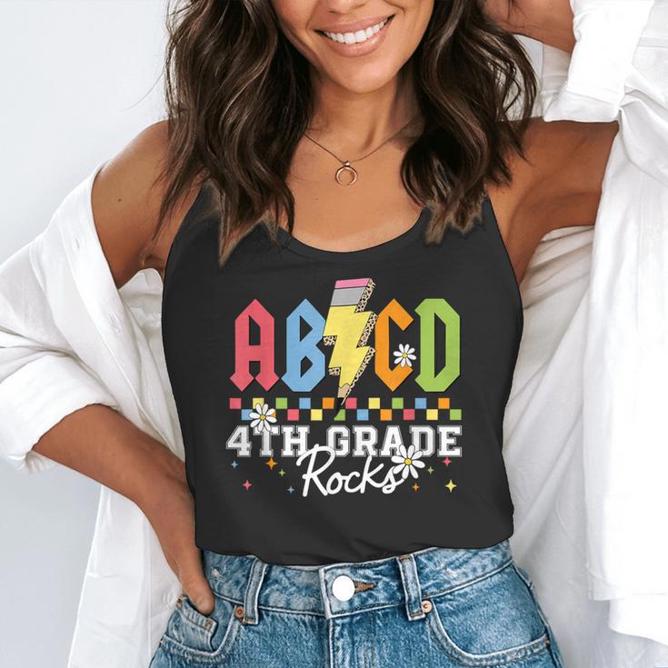 4th Grade Rocks ABCD Back To School Rock Teachers Flowy Tank, funny gift 4th Grade Rocks ABCD Back To School Rock Teachers Flowy Tank, funny gift