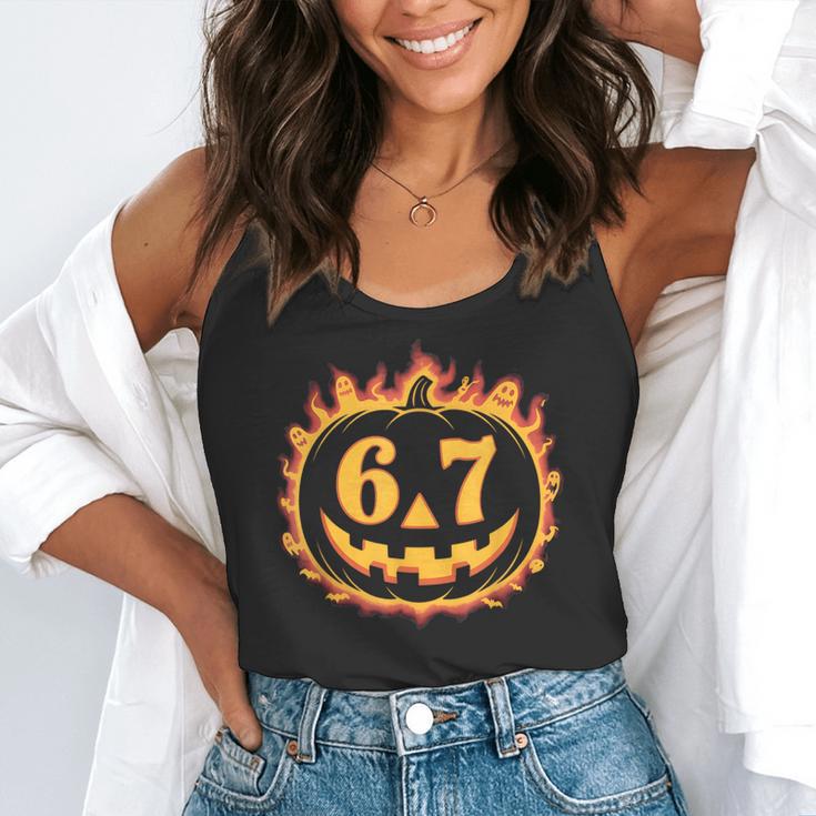 6 7 Meme Halloween Pumpkin Costume For Student Teacher Flowy Tank, funny gift 6 7 Meme Halloween Pumpkin Costume For Student Teacher Flowy Tank, funny gift