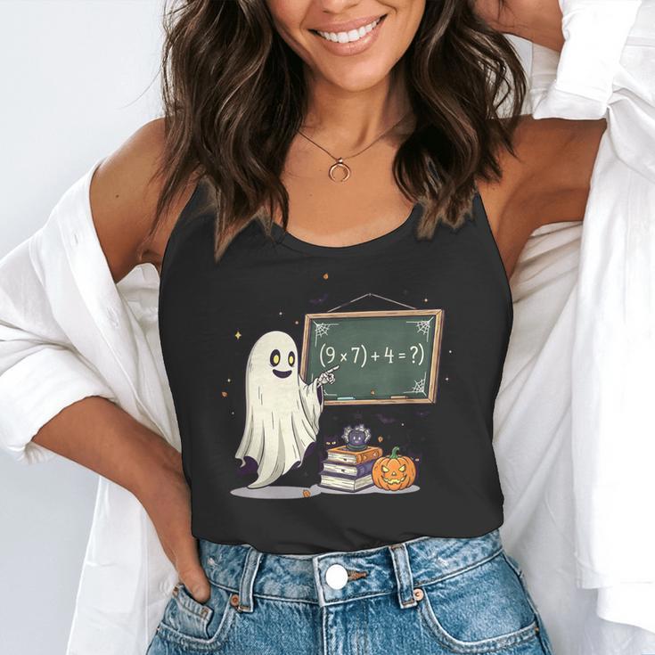 67 Teacher Halloween Ghost Six Seven Meme Math Joke Flowy Tank, funny gift