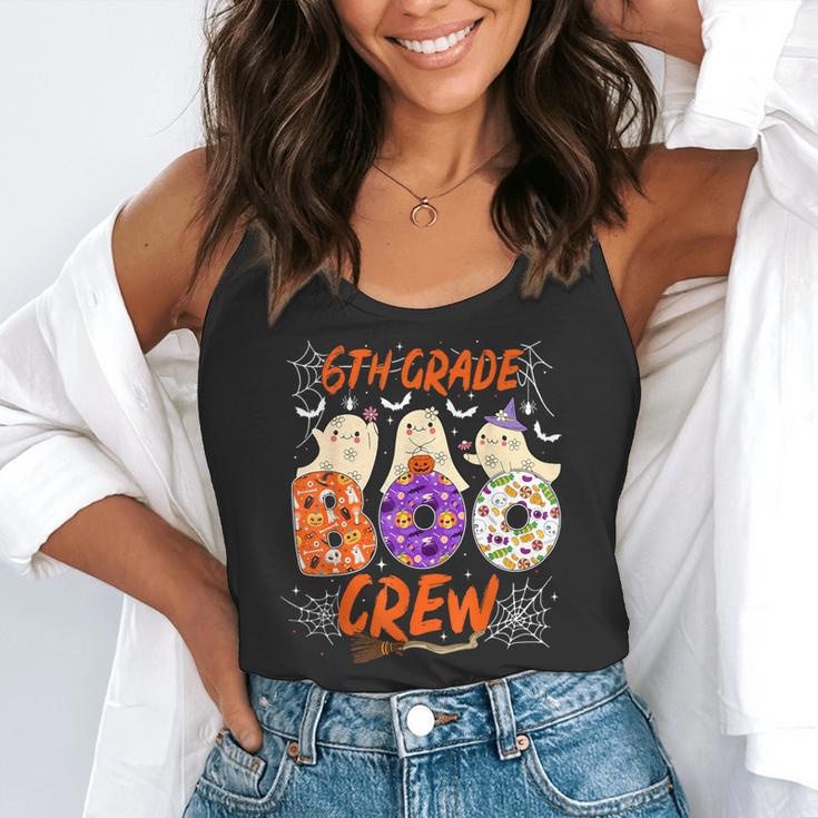 6th Grade Boo Crew Sixth Grade Halloween Teacher Kid Flowy Tank, funny gift