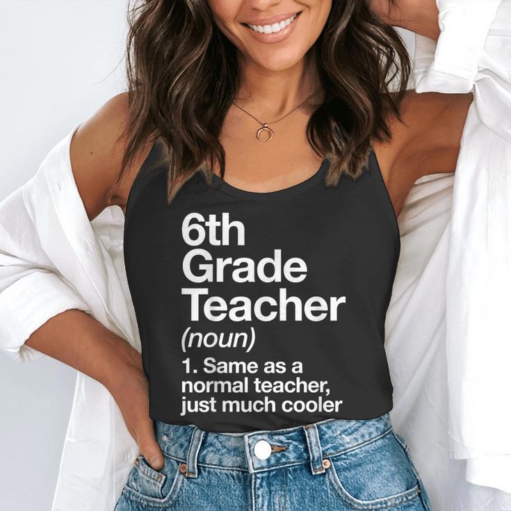 6th Grade Teacher Definition Back To School First Day Flowy Tank, funny gift