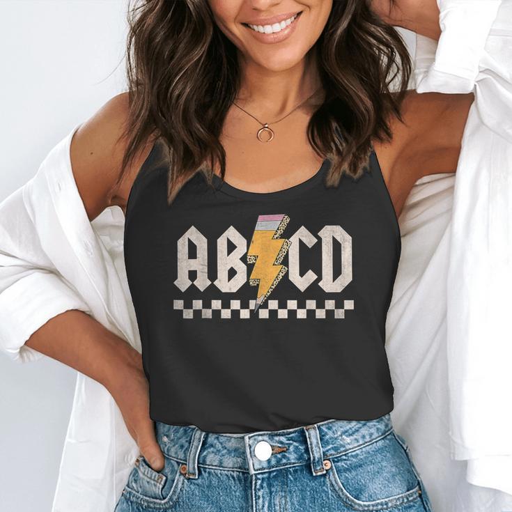 ABCD Back In Class First Day Back To School Teacher Student Flowy Tank, funny gift