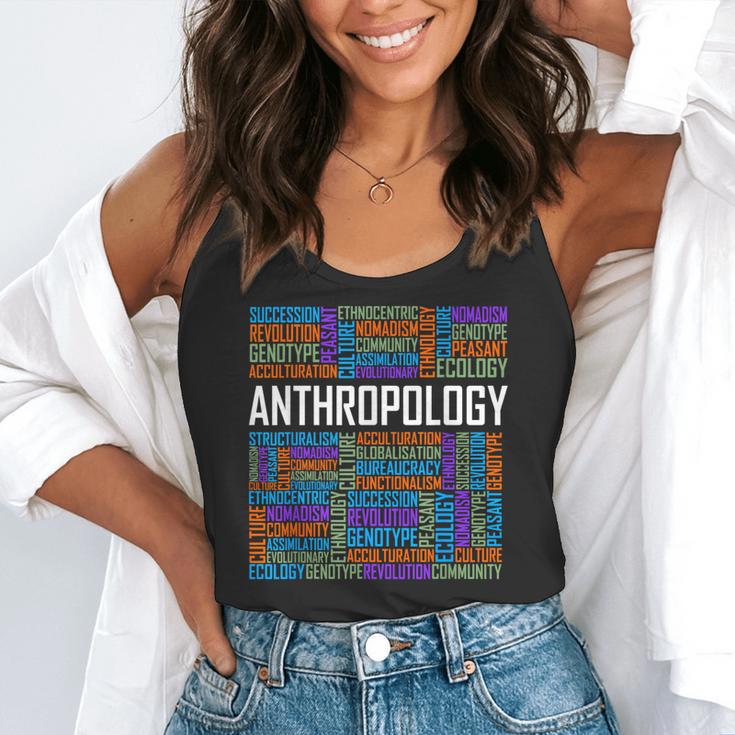 Anthropology Words Anthropologist Teacher Flowy Tank, funny gift Anthropology Words Anthropologist Teacher Flowy Tank, funny gift