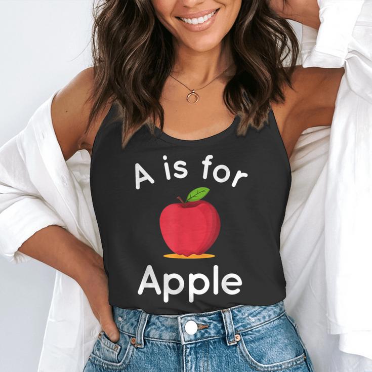 A Is For Apple Toddler Kindergarten Preschool Teacher Flowy Tank, funny gift A Is For Apple Toddler Kindergarten Preschool Teacher Flowy Tank, funny gift