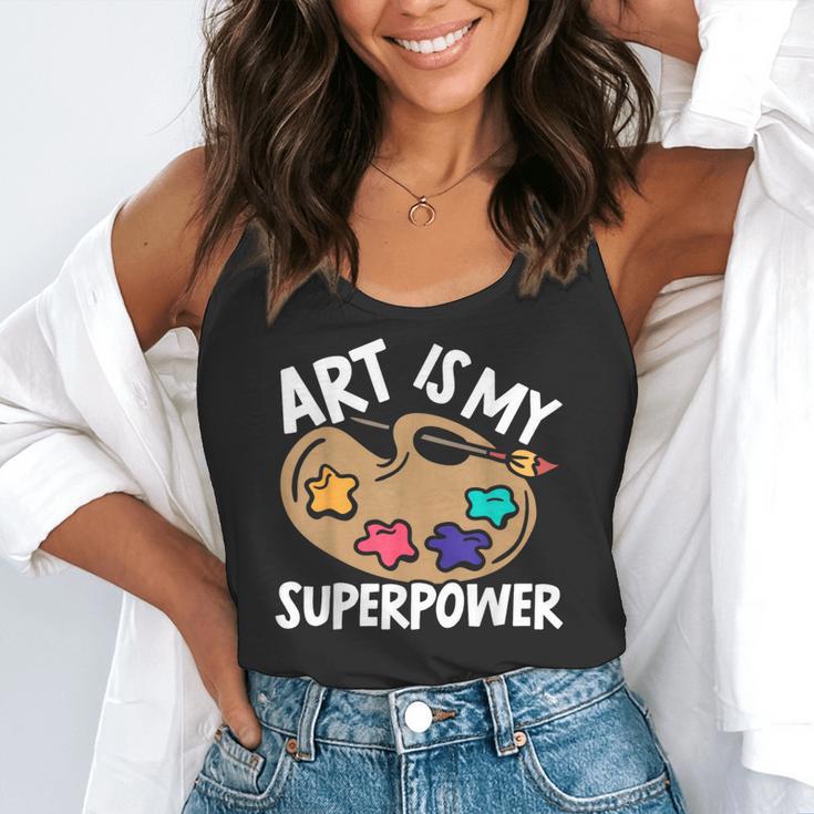 Art Is My Superpower Art Teacher Artist Painter Painting Flowy Tank, funny gift Art Is My Superpower Art Teacher Artist Painter Painting Flowy Tank, funny gift