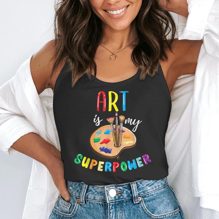 Art Is My Superpower Art Teacher Flowy Tank, funny gift Art Is My Superpower Art Teacher Flowy Tank, funny gift