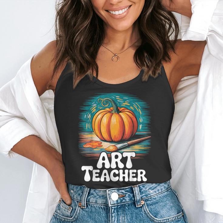Art Teacher Pumpkin Painting Halloween Costume Flowy Tank, funny gift