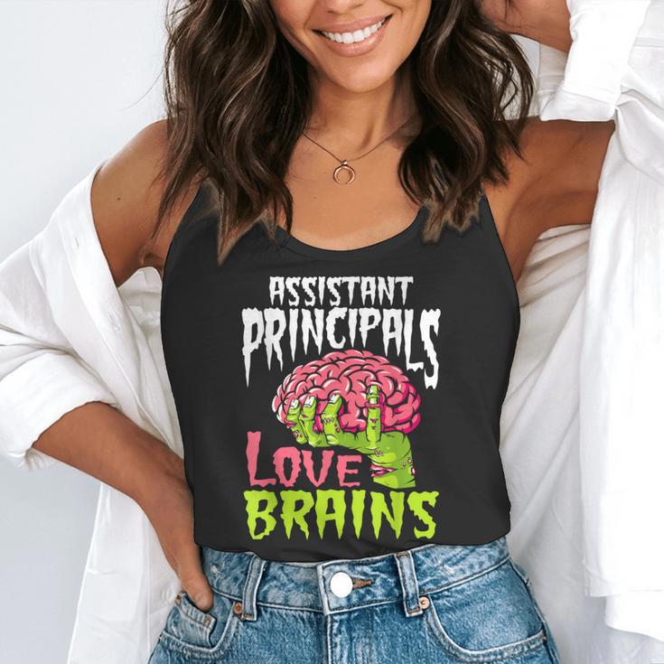 Assistant Principals Love Brains Zombie Teacher Halloween Flowy Tank, funny gift Assistant Principals Love Brains Zombie Teacher Halloween Flowy Tank, funny gift