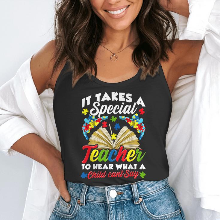 Autism Awareness Teacher Shirts It Takes A Special Teacher Flowy Tank, funny gift Autism Awareness Teacher Shirts It Takes A Special Teacher Flowy Tank, funny gift