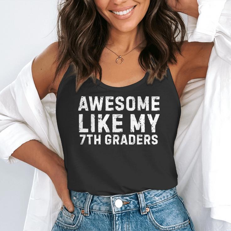 Awesome Like My 7th Grader Seventh Grade Teacher Flowy Tank, funny gift Awesome Like My 7th Grader Seventh Grade Teacher Flowy Tank, funny gift