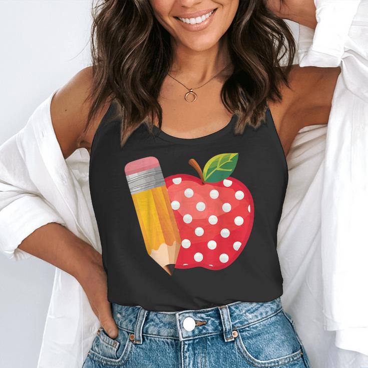 Back To School Pencil And Apple Teacher Student Flowy Tank, funny gift Back To School Pencil And Apple Teacher Student Flowy Tank, funny gift