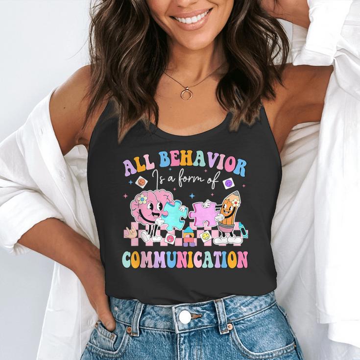 All Behavior Is A Form Of Communication SPED Teacher Autism Flowy Tank, funny gift All Behavior Is A Form Of Communication SPED Teacher Autism Flowy Tank, funny gift