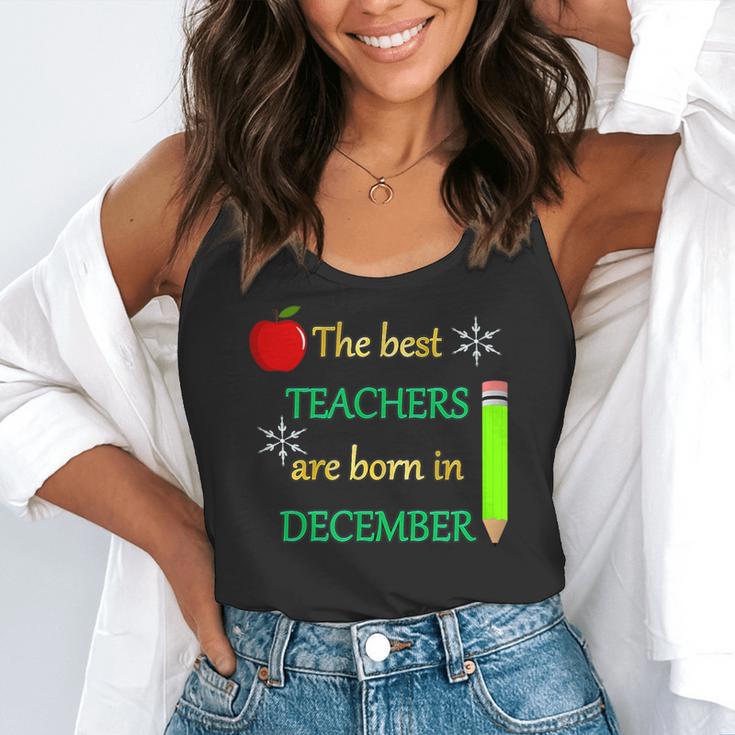 THE BEST TEACHERS ARE BORN IN DECEMBER Flowy Tank, funny gift THE BEST TEACHERS ARE BORN IN DECEMBER Flowy Tank, funny gift