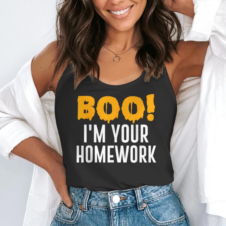 Boo I'm Your Homework Halloween Teacher Costume Flowy Tank, funny gift Boo I'm Your Homework Halloween Teacher Costume Flowy Tank, funny gift