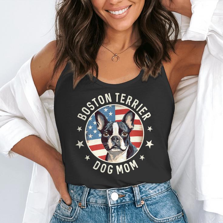 Boston Bull Terrier Women Boston Terrier Dog Mom Flowy Tank, funny gift