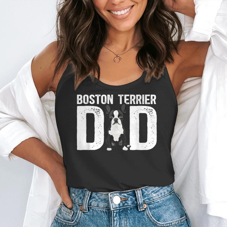 Boston Terrier Dad Of A Bostie Dad Bostie Father Flowy Tank, funny gift